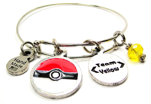 Pokeball Pokémon Team Yellow - Instinct Bangle Bracelet