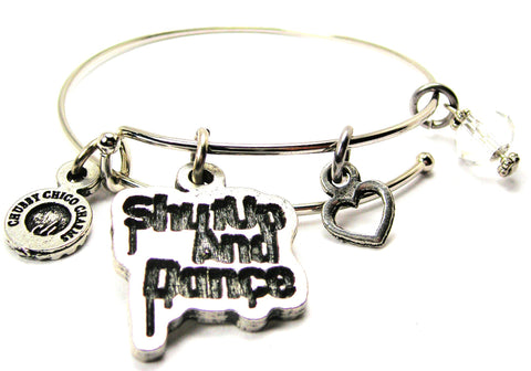 Shut Up And Dance Bangle Bracelet