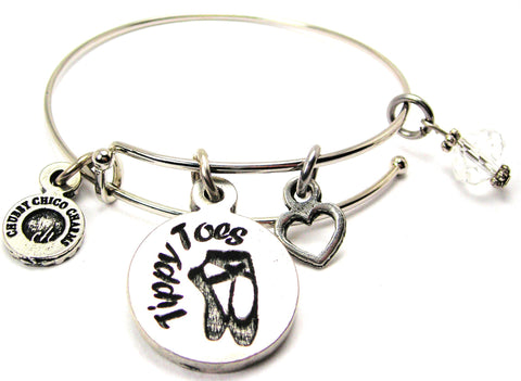 Tippy Toes Bangle Bracelet