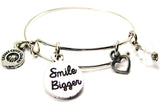 Smile Bigger Bangle Bracelet