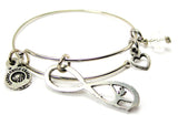 Infinite Love Gymnast Bangle Bracelet