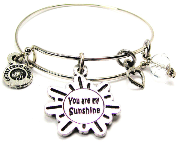 You Are My Sunshine In Sun Bangle Bracelet