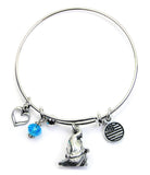 Winter Gnome Expandable Bangle Bracelet