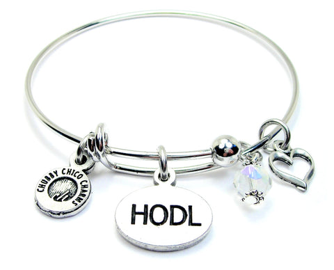 HODL Expandable Bangle Bracelet