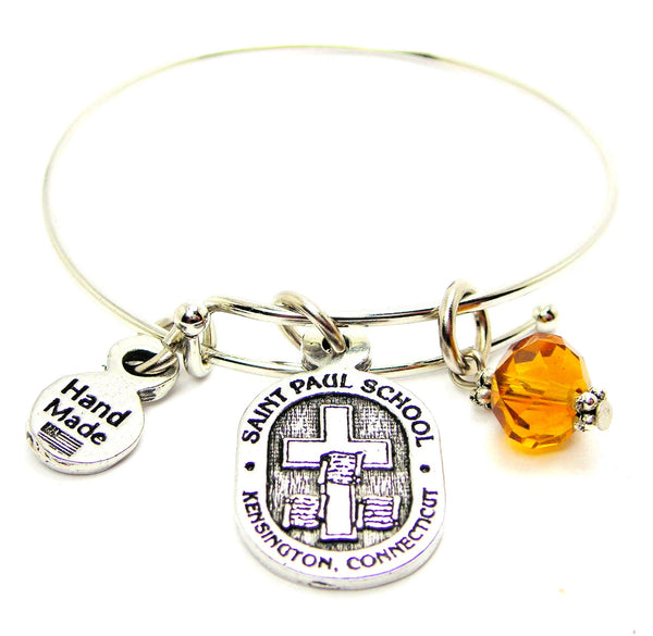 Saint Paul School Bangle Bracelet, St. Paul Catholic Church, Kensington CT, FR00812