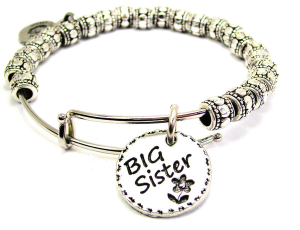 Big Sister Metal Beaded Bracelet