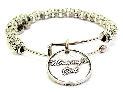 Mommy's Girl Metal Beaded Bracelet