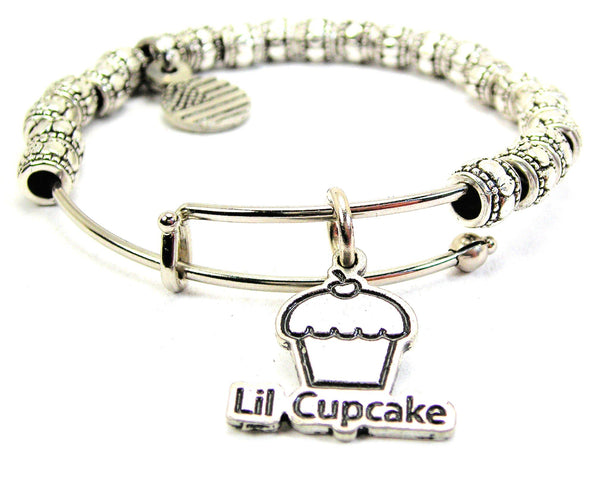 Lil Cupcake Metal Beaded Bracelet