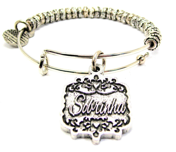 Sobrinha Victorian Scroll Metal Beaded Bracelet