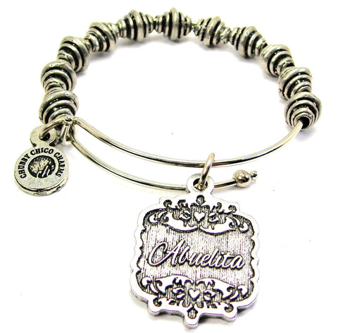 Abuelita Victorian Scroll Spiral Beaded Bracelet