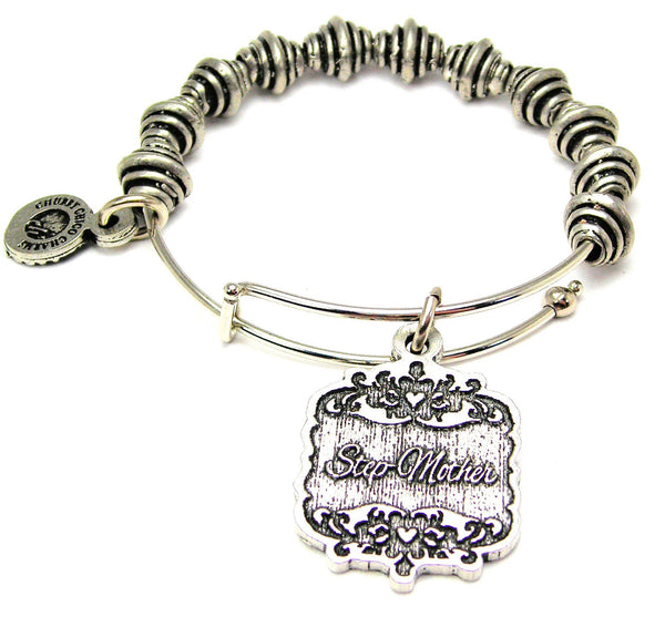 Step-Mother Victorian Scroll Spiral Beaded Bracelet