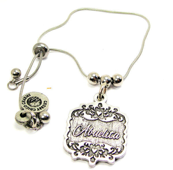 Abuelita Victorian Scroll Slide Chain Bracelet