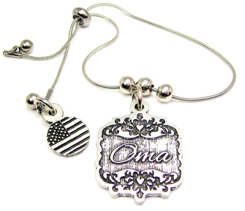 Oma Victorian Scroll Slide Chain Bracelet