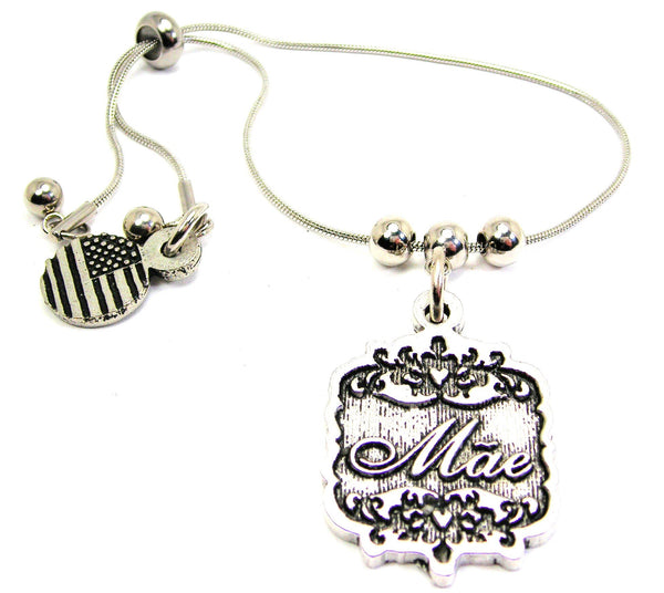 Mae Victorian Scroll Slide Chain Bracelet