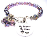 My Partner My Hero Splash of Color Crystal Bracelet