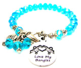 love my bangles,  love my jewelry,  love my charms,  bead bracelet,  bead jewelry,  crystal bracelet, 