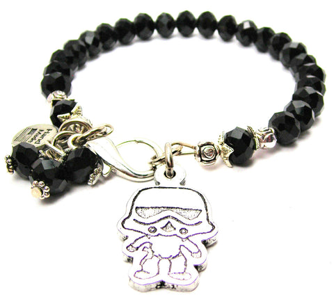 Stormtrooper Splash Of Color Crystal Bracelet