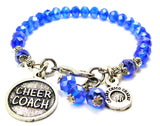 Cheer Coach Splash Of Color Crystal Bracelet