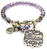 Babcia Victorian Scroll Splash Of Color Crystal Bracelet