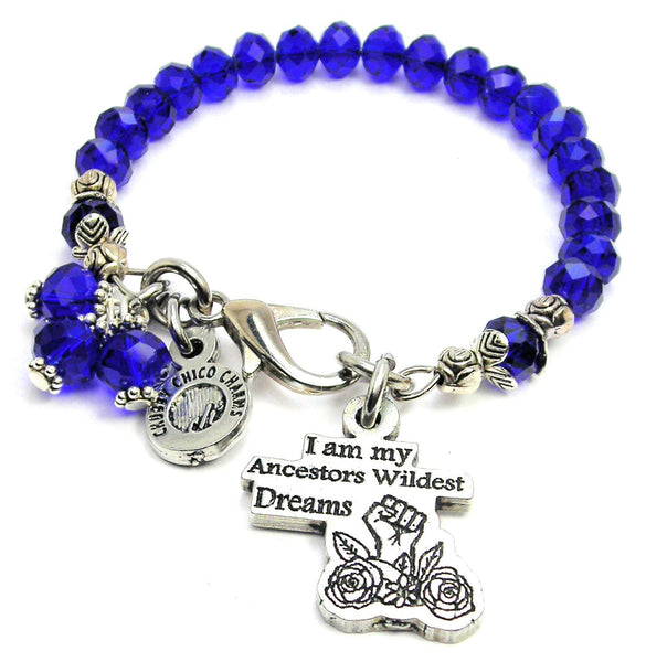 I Am My Ancestors Wildest Dreams Splash Of Color Crystal Bracelet