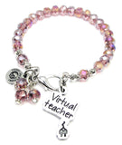 Virtual Teacher Splash Of Color Crystal Bracelet