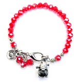 Valentine Gnome Splash Of Color Crystal Bracelet