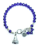 Book Lover Gnome Splash Of Color Crystal Bracelet