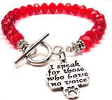 I Speak For Those Who Have No Voice,  Dog Jewelry,  Dog Bracelets,  Expression Jewelry,  Expression Bracelets,  Cat Jewelry,  Cat Bracelets,  Rescue Bracelet,  Animal Awareness Bracelet