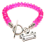 I Am A Responsible Pet Owner,  Pet Owner Bracelet,  Pet Owner Charm,  Pet Owner Jewelry,  Crystal Bracelet,  Toggle Bracelet