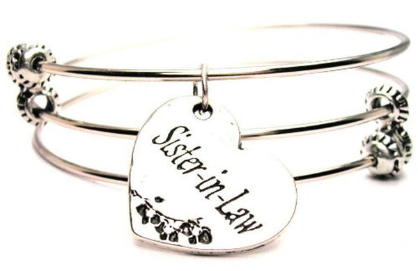 Family Bangles, Family Bracelets, Family Jewelry, I Style_Love my sister in law bracelet