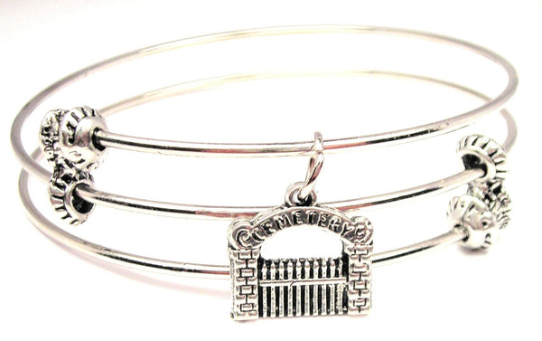 Cemetery Gate Triple Style Expandable Bangle Bracelet