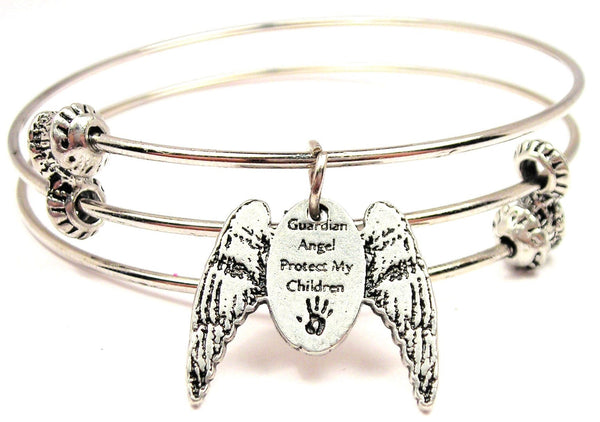 Angel bangle, angel bracelet, angel jewelry, religious bangle, religious bracelet, religious jewelry