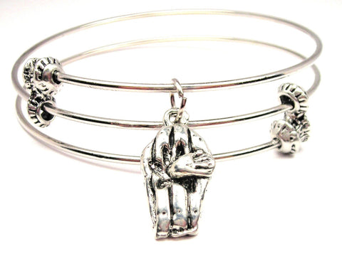 Hand Coming Out Of Coffin Triple Style Expandable Bangle Bracelet