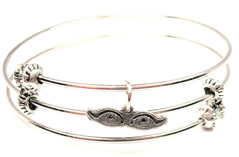 Sexy Eyes Triple Style Expandable Bangle Bracelet