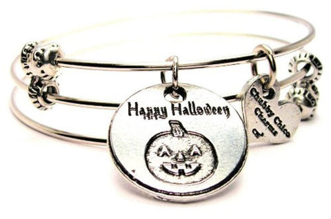 Halloween bracelet, Halloween jewelry, holiday bracelet, holiday jewelry, ghost bracelet, ghost jewelry