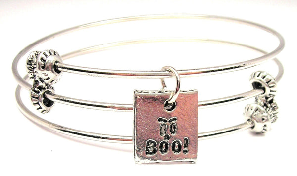 Boo Triple Style Expandable Bangle Bracelet