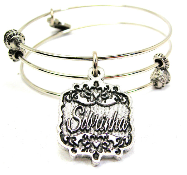 Sobrinha Victorian Scroll Triple Style Expandable Bangle Bracelet