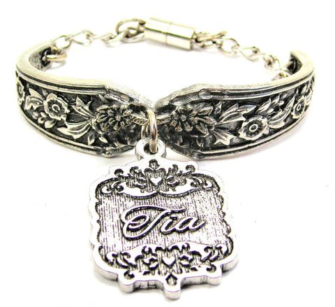 Tia Victorian Scroll Vintage Spoon Chain Bracelet