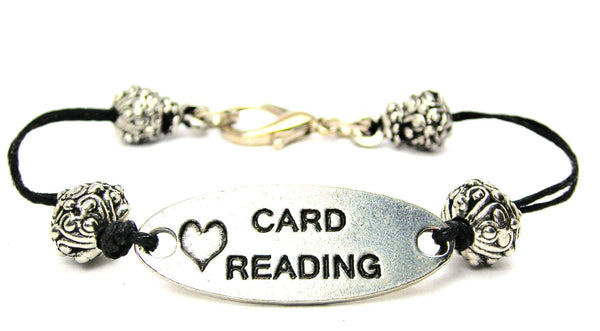 tarot, gypsy, fortune telling, cord bracelet, charm bracelet,