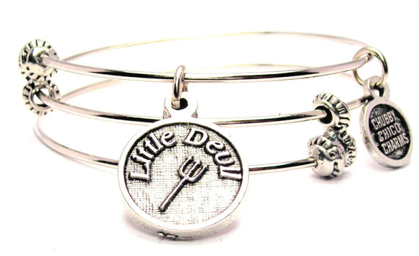 Little Devil Circle Triple Style Expandable Bangle Bracelet