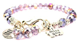 I Miss You Splash Of Color Crystal Bracelet