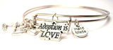 animal adoption bracelet, animal rights bracelet, animal awareness bracelet, dog lover bracelet, dog lover jewelry