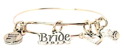 Bride Expandable Bangle Bracelet