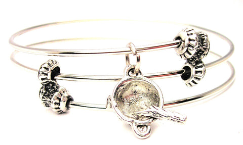 Wok Triple Style Expandable Bangle Bracelet