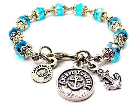 Anchor Yourself Catalog Capped Crystal - Aqua Blue