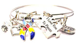 autism awareness bracelet, autism awareness jewelry, autism jewelry, autism mom bracelet