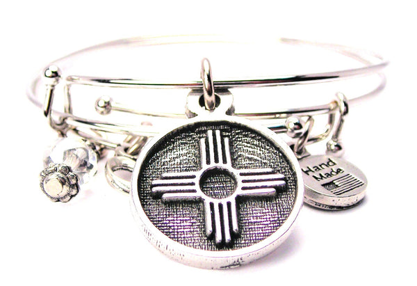 Zia sun bracelet, sun bracelet, flag bracelet, new Mexico bracelet, new Mexico jewelry