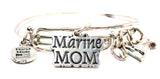 marine mom bracelet, marine mom bangles, marine mom jewelry, mom bracelet, military bracelet