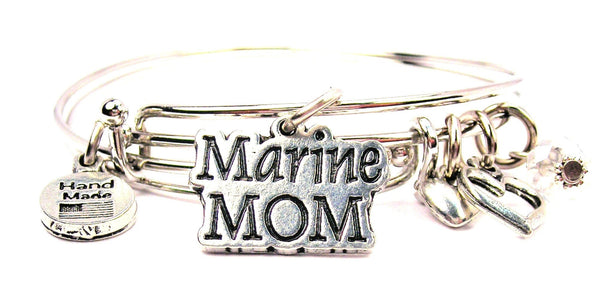 marine mom bracelet, marine mom bangles, marine mom jewelry, mom bracelet, military bracelet