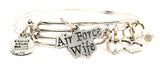 air force wife bracelet, air force wife bangles, air force jewelry, military bracelet